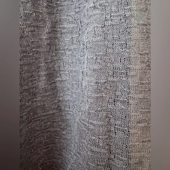 Eileen‎ Fisher Linen Cardigan Open lightweight Layer Size Medium. Purple/Gray. - Picture 3 of 5